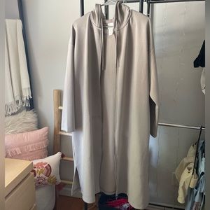 Womens long zip up hoodie/coat